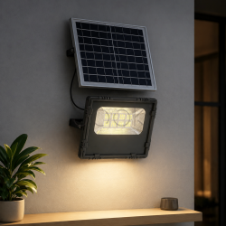 Уличный LED фонарь на солнечных батареях прожектор светодиодный уличный 120 LED 100 Вт с солнечной панелью HP-5-60