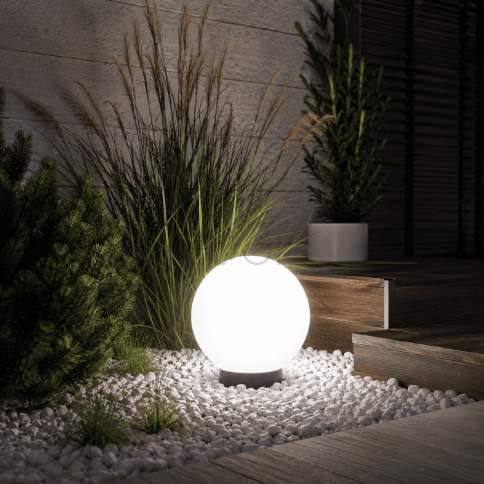 Садовый стеклянный светильник-шар Lumiled Lumikula2 20 см E27 IP65 — от сети, защищенный от воды и пыли