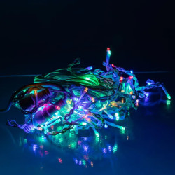 Уличная гирлянда бахрома 12 (м) 200 led светодиодов наружная мультиколор белый провод Удобство и стиль Jooki