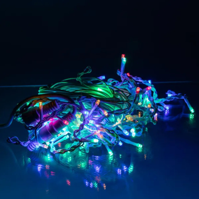 Уличная гирлянда бахрома 12 (м) 200 led светодиодов наружная мультиколор белый провод Удобство и стиль Jooki