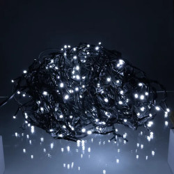 Уличная гирлянда бахрома 25 (м) 405 led светодиодов наружная белая черный провод Проверенное качество Jooki