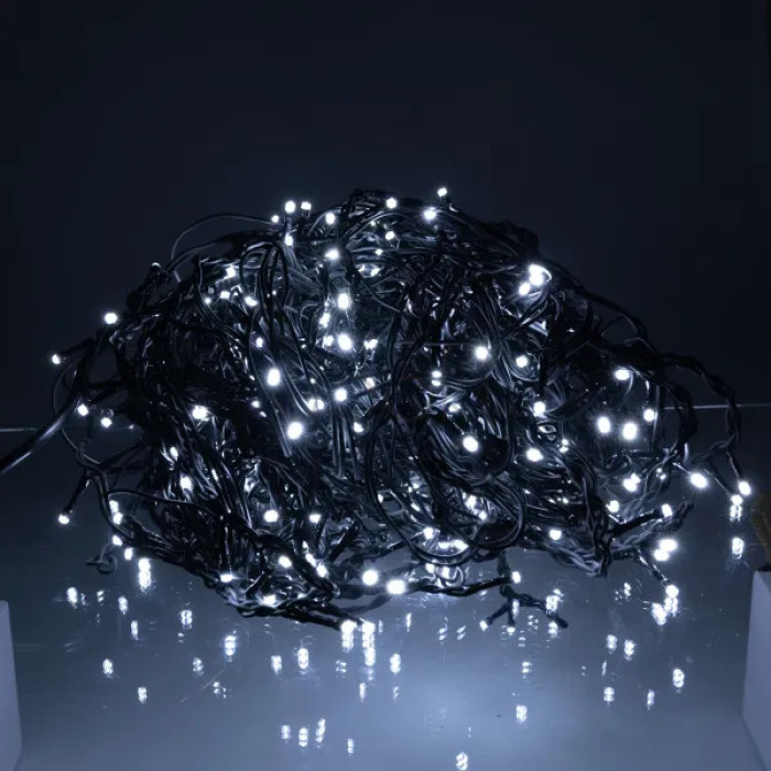 Уличная гирлянда бахрома 25 (м) 405 led светодиодов наружная белая черный провод Проверенное качество Jooki