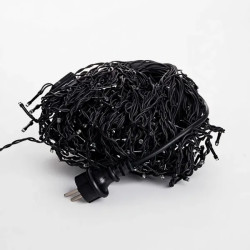 Уличная гирлянда бахрома 25 (м) 405 led светодиодов наружная мультиколор черный провод  Jooki