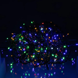 Уличная гирлянда бахрома 25 (м) 405 led светодиодов наружная мультиколор черный провод  Jooki