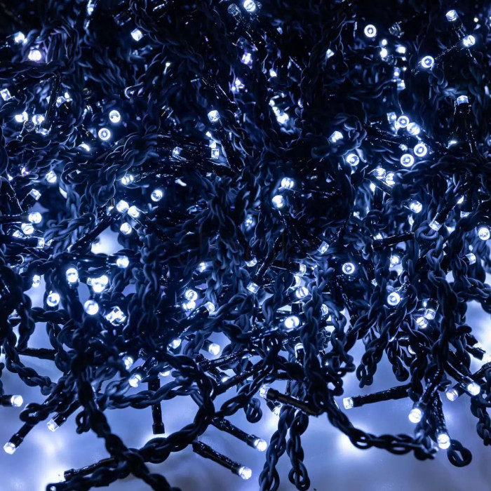 Уличная гирлянда бахрома 50 (м) 810 led светодиодов наружная белая черный провод Практическое решение Jooki