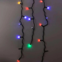 Уличная гирлянда бахрома 50 (м) 810 led светодиодов наружная мультиколор черный провод Удобство и стиль Jooki