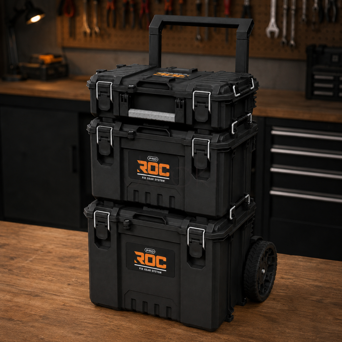 Модульная система ящиков для инструментов Keter ROC Pro Gear 2.0, 3 модуля, IP65